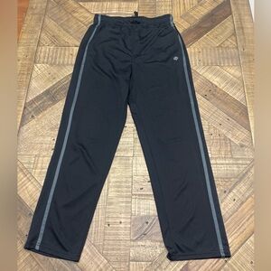 ZELOS Air Rush Black Track Pants  with Grey Accent